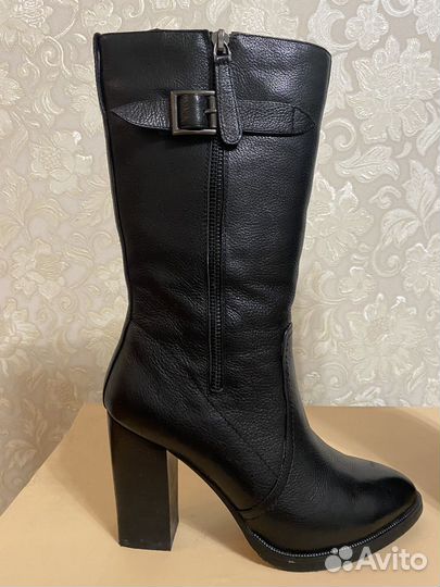 Сапоги кожаные женские зимние Эконика р.37