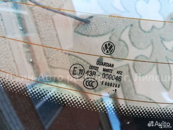Стекло заднее Passat CC пассат цц седан