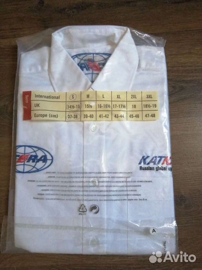 Рубашка белая велосипедной команды Катюша