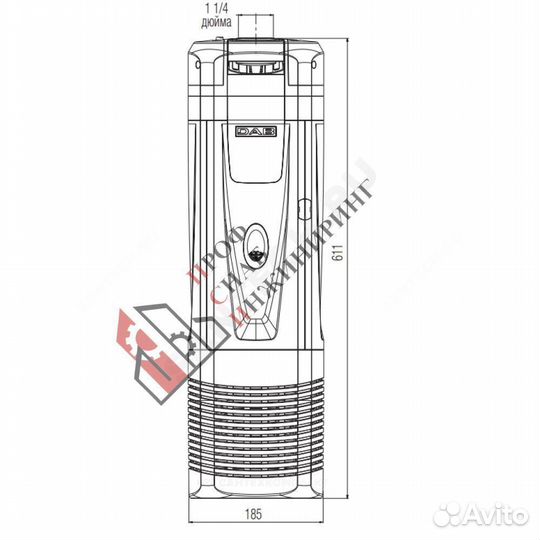 Насос колодезный dtron 2 45/90 230V/50Hz DAB 60188