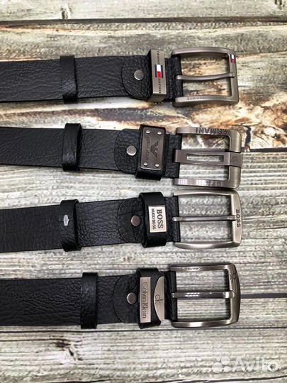 Ремни мужские из натуральной кожи брендовые