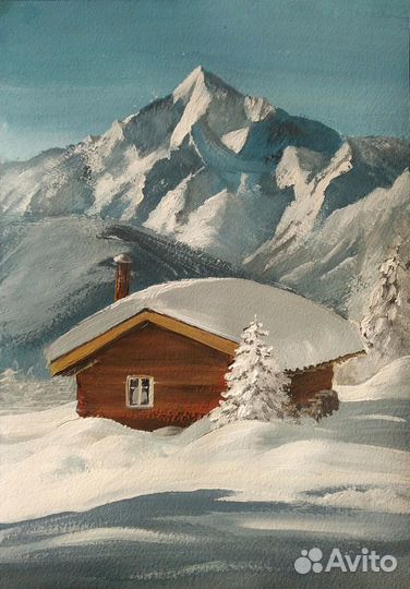 Картины пейзаж гуашью