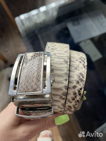 Ремень из кожи питона