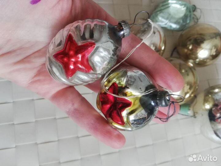 Елочные игрушки СССР одним лотом