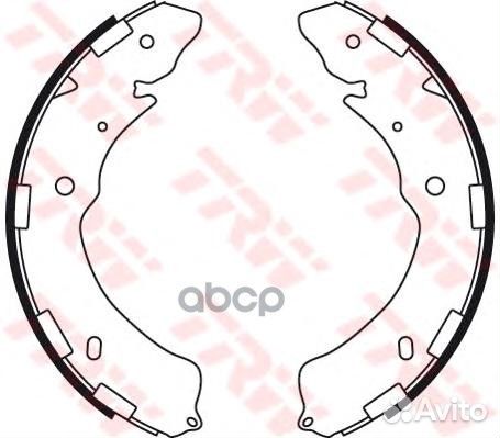 Колодки торм барабан к-т задн gs8768 TRW
