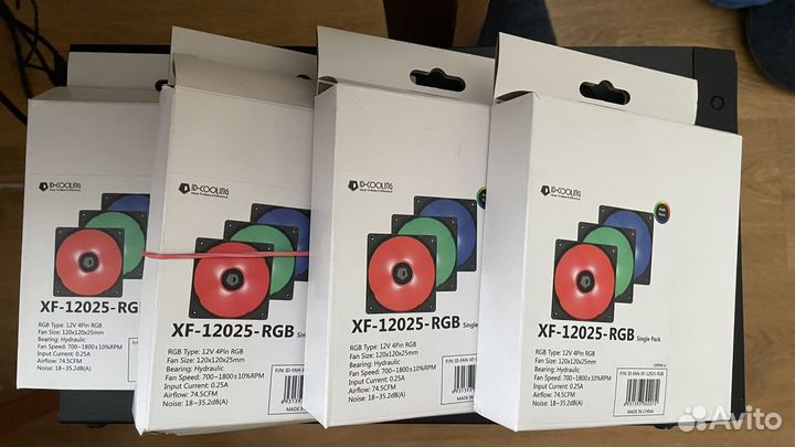 Вентилятор для корпуса пк 120мм с RGB подсветкой