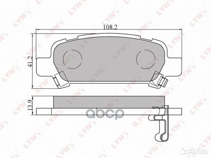 Колодки торм.зад.subaru impreza 2.0 00/forest