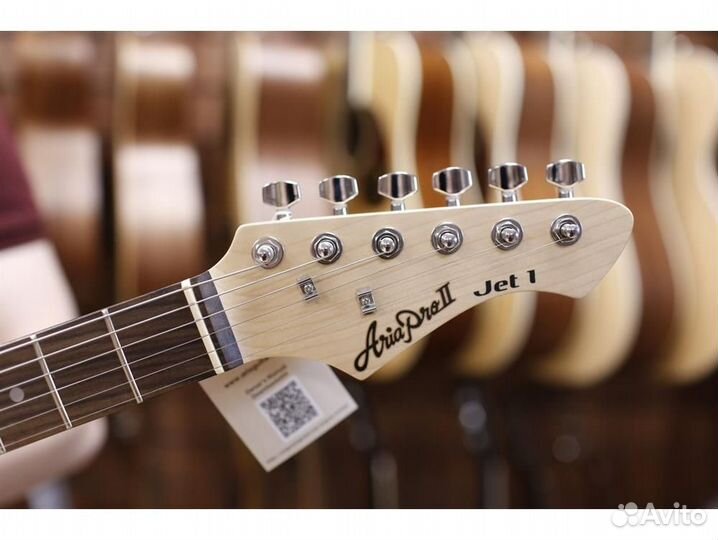 Aria JET-1 SVW - электрогитара, цвет белый