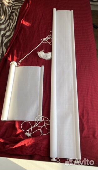 Жалюзи белые рулонные