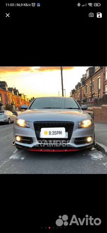 Сплиттер переднего бампера