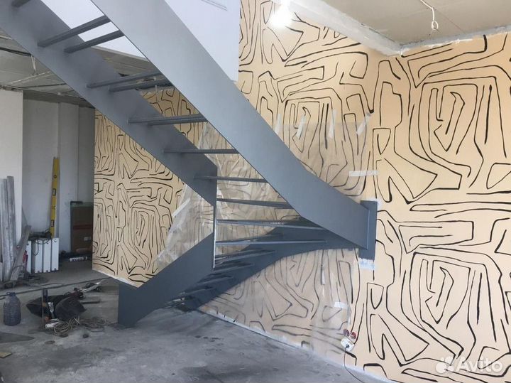 Металлокаркас лестницы / Свое произсодство, монтаж