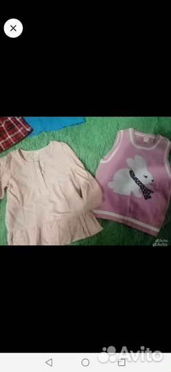 Большой пакет одежды для девочки 68/80