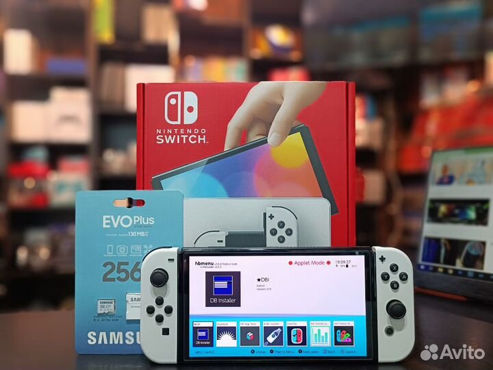 Nintendo Switch Oled Новый Белый Прошитый 256GB