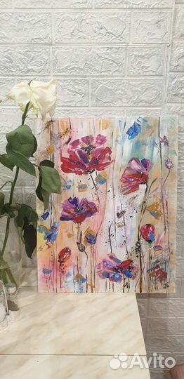 Картина акрилом на холсте