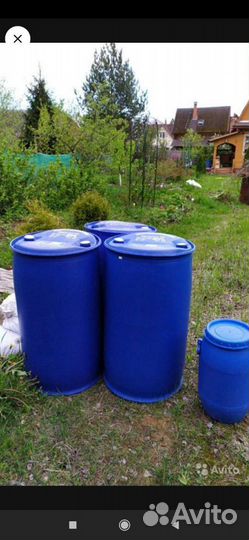 Бочка пластик. пищевая 250 л