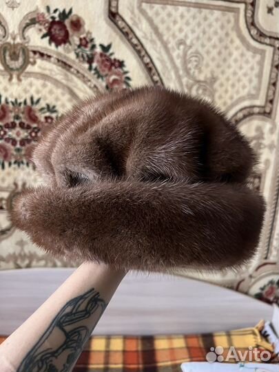 Шапка норковая женская