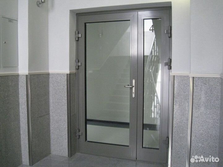 Двери алюминиевые
