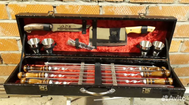 Шашлычный набор 10 + 5 предметов. Доставка 1 час