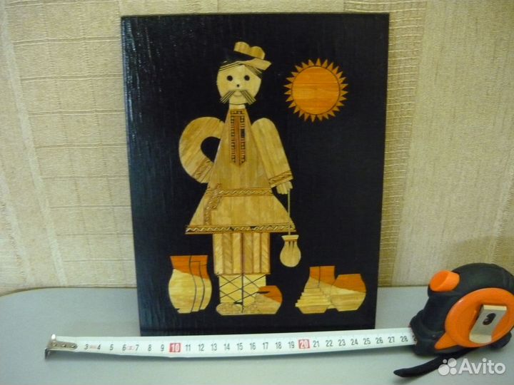 СССР Панно из соломки настенное