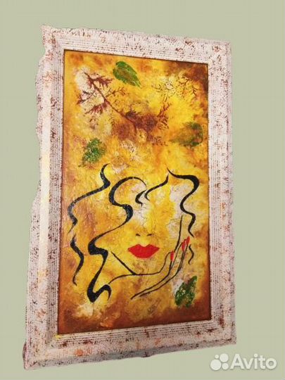 Картина осень - ручная работа