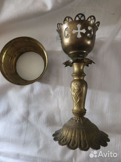 Настольная лампада старинная церковная 22 см
