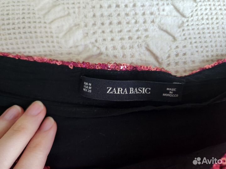 Юбка Zara в пайетки M