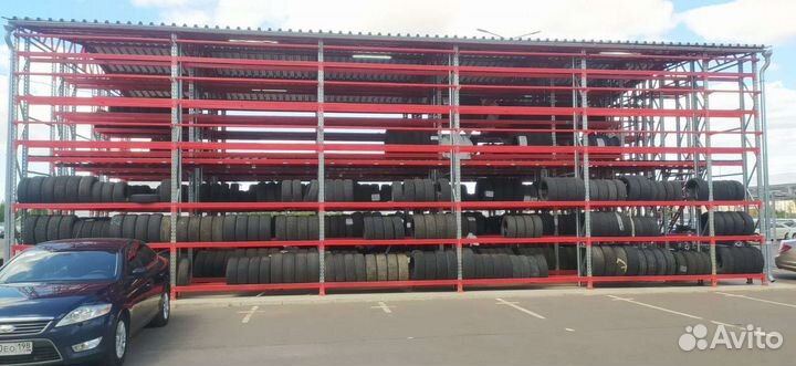 Стеллажи для шин, самонесущий мезонин бу