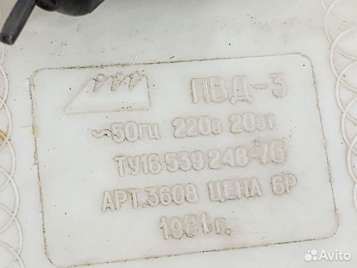 Прибор для выжигания по дереву СССР белый