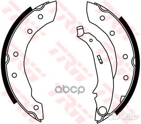 Колодки тормозные барабанные TRW GS8729 GS8729 TRW
