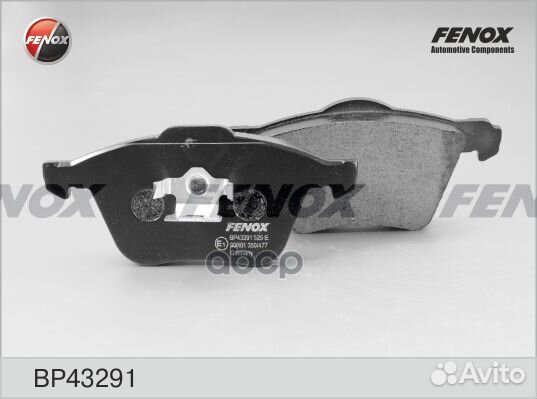 Колодки тормозные передние fenox BP43291 BP4329