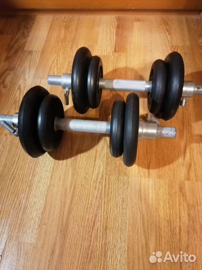 Гантели разборные, бу, 8 кг, 2 шт