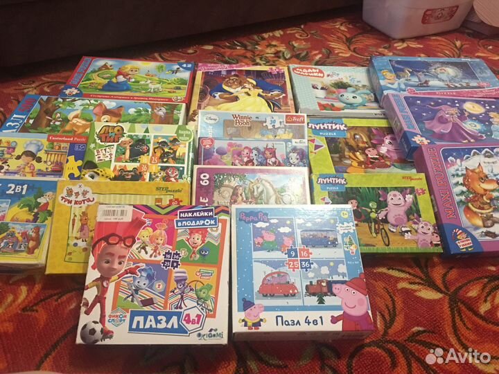 Продам пазлы и деревянные мозайки