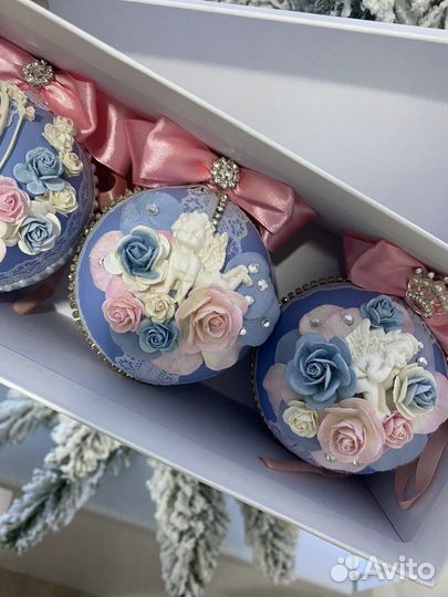 Новогодние шары ручной работы