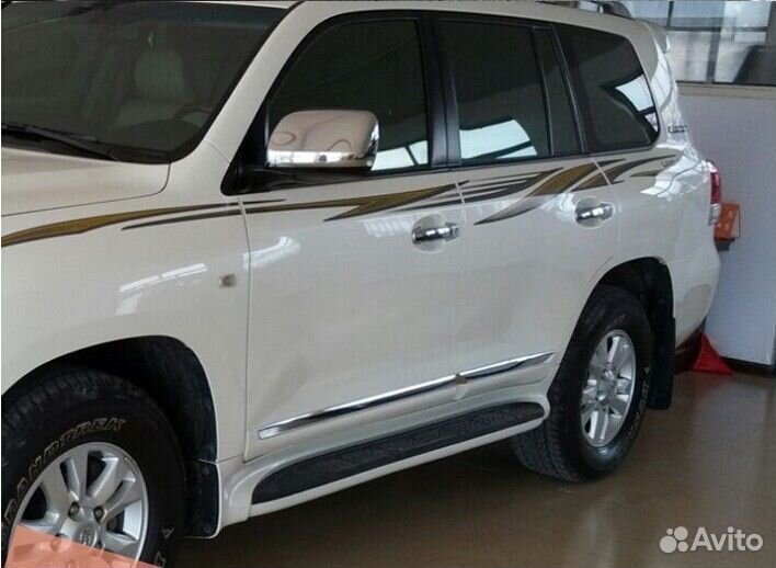 Хром накладки на боковые зеркала Land Cruiser 200