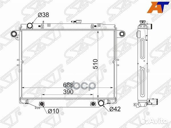 Радиатор Toyota Land Cruiser (J100) 98-07 / Land