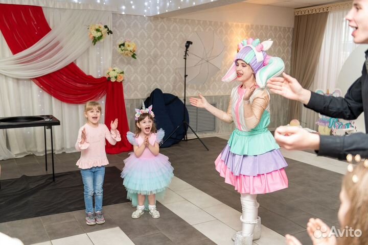 Аниматоры, серебряное шоу, неоновая вечеринка