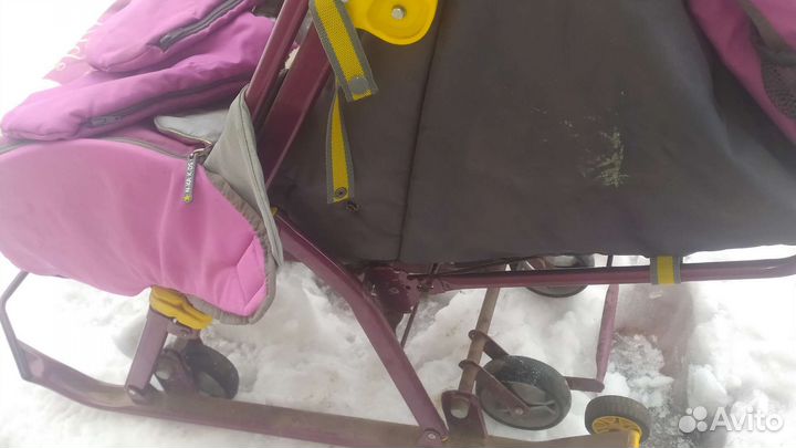 Детские санки коляска ника kids