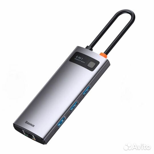 Хаб Baseus Metal Gleam Series 6-in-1