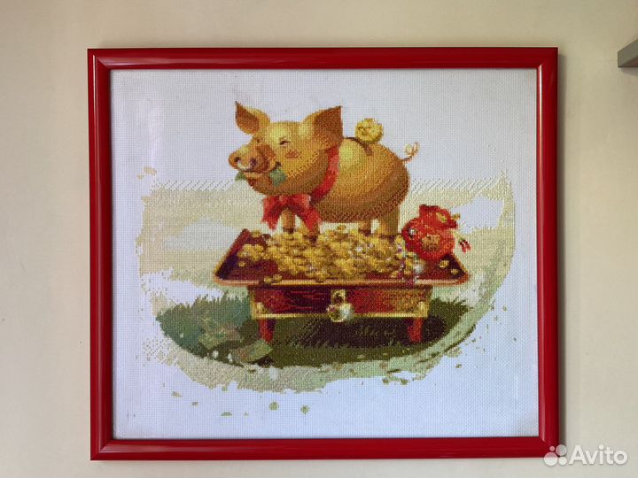 Картина фэншуй Денежная свинка