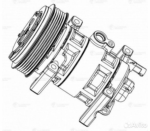 Компрессор кондиционера Лада Приора Панасоник