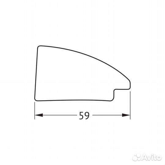 Зеркало Evoform Definite BY 7610 73x73 браширован