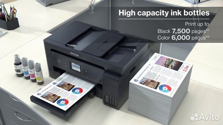 Мфу струйное Epson EcoTank L14150 A3 WiFi Direct