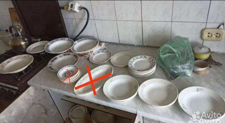 Тарелки СССР стаканы/ стопки гранёные