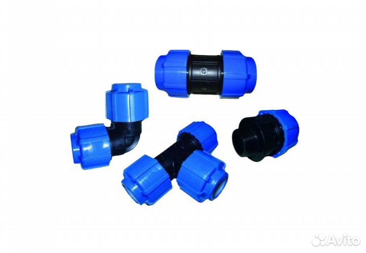 Труба пнд с синей полосой, 20мм, 25мм, 32мм *2,0