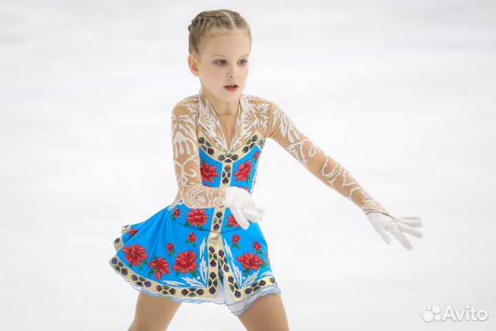 Платье для выступлений фигурному катанию 128-140