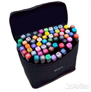 Маркеры для скетчинга 60 шт