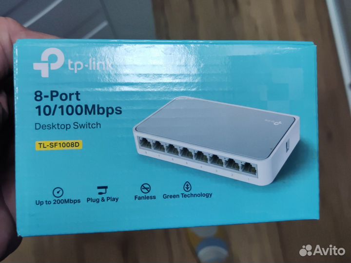TL-SF1008D Настольный коммутатор с 8 порт