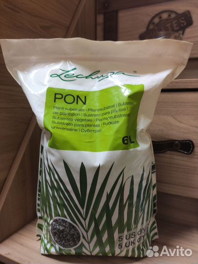 Lechuza субстрат грунт pon 6 литров