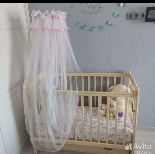 Бортики, балдахин и крепление