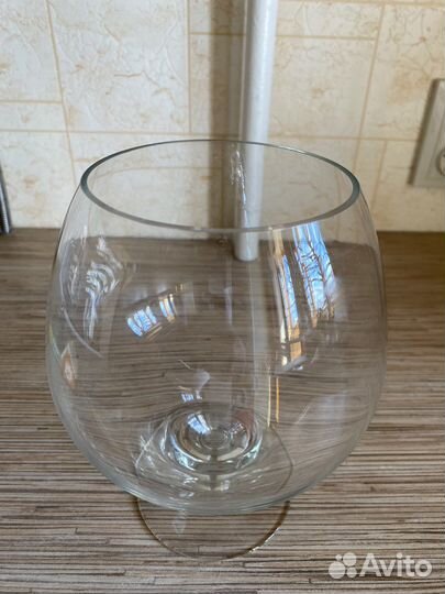 Аквариум для рыб 2 литра, стеклянная ваза, бокал